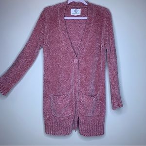 Sloan Rouge Chennile Pink Cardigan